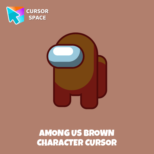 Among Us Brown Character cursor arrow cursor